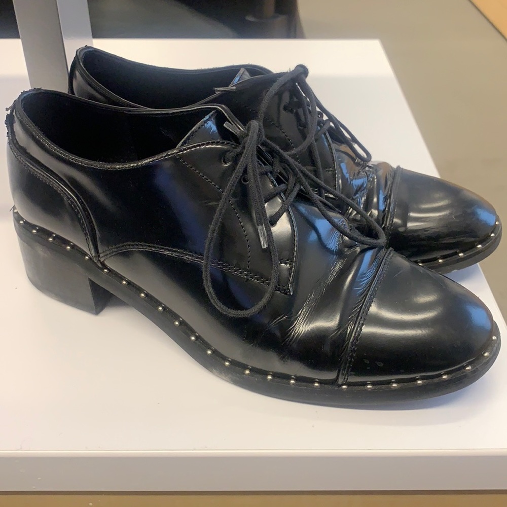 Marks & Spencer Black Leather Oxford Brogues